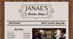 Desktop Screenshot of janaesbarbershop.com